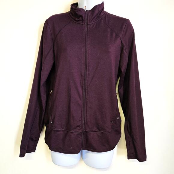 Champion Purple Lightweight Jacket Size M Duo Dry Women's Zip Up Athletic - Picture 1 of 11
